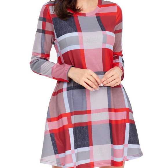 Affordable Luxuries Dresses & Skirts - Fun and Flirty Plaid Mini Dress Size S (4-6)